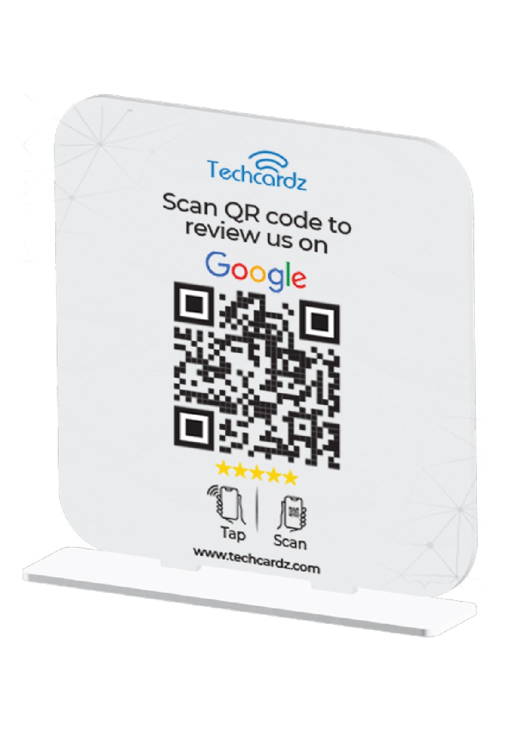 NFC Standee for Google Reviews(white)